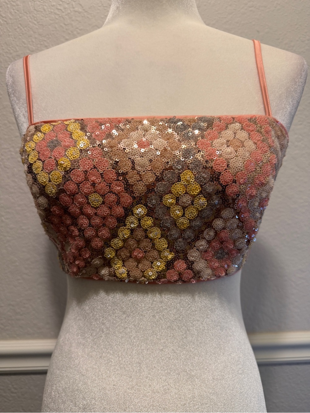 Caroline Constas Pastel Crop Top Size 4